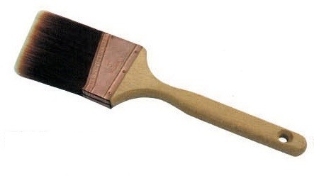 자연적인 목제 손잡이를 가진 가늘게 한 PBT 칩 검정 강모 페인트 붓