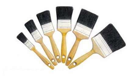 벌크 100 순수 강모 페인트 브러시 20mm 30mm 50mm