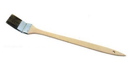 목제 손잡이 각이지는 방열기 페인트 붓 회색 강모