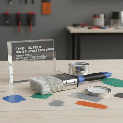 합성 섬유 다목적 페인트 브러쉬 내구성 브리스지 벽 나무 금속 및 다른 표면의 부드러운 균일 덮개를 위해 설계